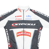 STOCKLI Cycling Mens Jersey White 1/4 Zip S