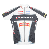 STOCKLI Cycling Mens Jersey White 1/4 Zip S