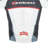 STOCKLI Cycling Mens Jersey White 1/4 Zip S