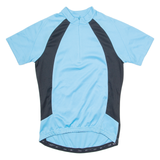 CRANE Cycling Mens Jersey Blue 1/4 Zip S