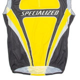 SPECIALIZED Cycling Mens Jersey Yellow Sleeveless 1/4 Zip 2XL