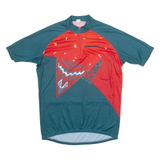 GRANIT Cycling Mens Jersey Green 90s 1/4 Zip L