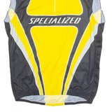 SPECIALIZED Cycling Mens Jersey Yellow Sleeveless 1/4 Zip 3XL