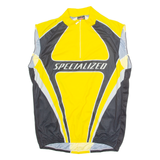 SPECIALIZED Cycling Mens Jersey Yellow Sleeveless 1/4 Zip 3XL