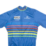 STARLIGHT Cycling Mens Jersey Blue 1/4 Zip S