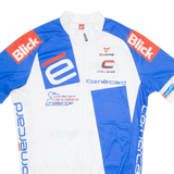 CUORE Cycling Mens Jersey White 1/4 Zip L