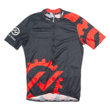 CUORE Cycling Mens Jersey Black 1/4 Zip M