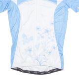 MALCIKLO Cycling Womens Jersey White 1/4 Zip L