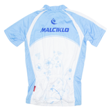 MALCIKLO Cycling Womens Jersey White 1/4 Zip L