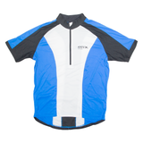 OTIX Cycling Mens Jersey Blue 1/4 Zip L