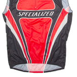 SPECIALIZED Cycling Mens Jersey Red Sleeveless 1/4 Zip 2XL