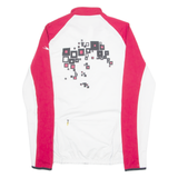 CRANE Cycling Womens Jersey White Long Sleeve 1/4 Zip M