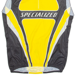 SPECIALIZED Cycling Mens Jersey Yellow Sleeveless 1/4 Zip 2XL