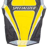 SPECIALIZED Cycling Mens Jersey Yellow Sleeveless 1/4 Zip 2XL