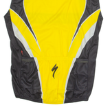 SPECIALIZED Cycling Mens Jersey Yellow Sleeveless 1/4 Zip 2XL