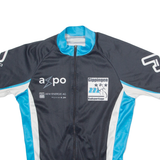 JAKROO Cycling Mens Jersey Black 1/4 Zip S