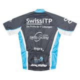 JAKROO Cycling Mens Jersey Black 1/4 Zip S