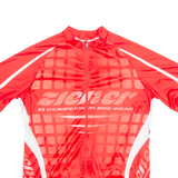 ZIENER Cycling Mens Jersey Red 1/4 Zip L