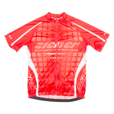 ZIENER Cycling Mens Jersey Red 1/4 Zip L