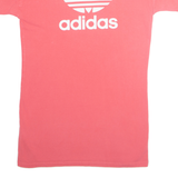 ADIDAS Oversized Womens T-Shirt Pink UK 12