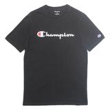 CHAMPION Mens T-Shirt Black S