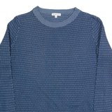 TOM TAILOR Womens Patterned Jumper Blue Tight Knit XS