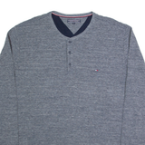 TOMMY HILFIGER Mens Jumper Grey Tight Knit 2XL