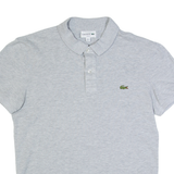 LACOSTE Mens Polo Shirt Grey S