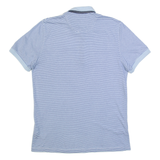 TED BAKER Mens Polo Shirt Blue Striped M