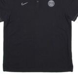 NIKE Paris Saint Germain Football Mens Polo Shirt Black XL