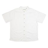 BATIK BAY Mens Plain Shirt White XL