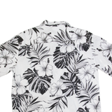 PACIFIC LEGEND Mens Hawaiian Shirt White 90s Floral XL