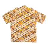 Mens Shirt Orange 90s Striped M