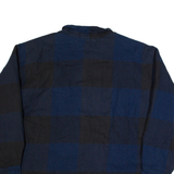 MEL MATT Mens Lumberjack Shirt Blue Check Long Sleeve 2XL
