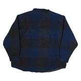 MEL MATT Mens Lumberjack Shirt Blue Check Long Sleeve 2XL
