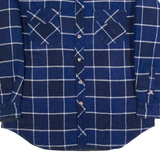 RUGGED WEAR BY BOG Mens Lumberjack Shirt Blue 90s Check Long Sleeve M