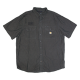 CARHARTT Loose Fit Tall Mens Worker Shirt Black XL