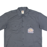 DICKIES Run To The Sun Mens Worker Shirt Grey L