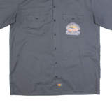 DICKIES Run To The Sun Mens Worker Shirt Grey L