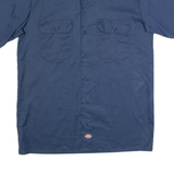 DICKIES Mens Worker Shirt Blue M