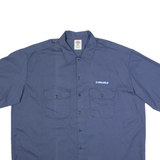 DICKIES Mens Worker Shirt Blue 2XL
