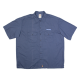 DICKIES Mens Worker Shirt Blue 2XL