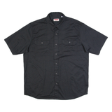 WRANGLER Mens Plain Shirt Black L