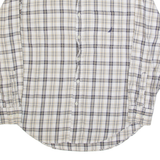 NAUTICA Mens Shirt White Check Long Sleeve L