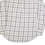NAUTICA Mens Shirt White Check Long Sleeve L