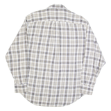 NAUTICA Mens Shirt White Check Long Sleeve L