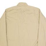 LEVI'S Mens Plain Shirt Beige 90s Long Sleeve L