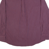 CHAPS Mens Shirt Red Check Long Sleeve L