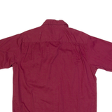 WRANGLER Mens Plain Shirt Maroon L