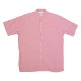 WRANGLER Mens Shirt Red Houndstooth M